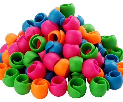 New brothread 100 Stück Garn spulen Halter Gewinde Spule Huggers - Halten Sie den Faden vom Abwickeln - Keine lose Fadenschwänze - zum Nähen von Spulen und Stickmaschinengewinden Spulen