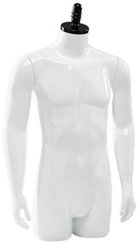 ZHWNGXOlian Dress Form Herren Schaufensterpuppen Requisiten Halblang Bekleidungsgeschäft Schaufenster Fake Schaufensterpuppenanzug Schaufensterpuppen Requisiten (Weiß / 98CM)(Color:Weiß)