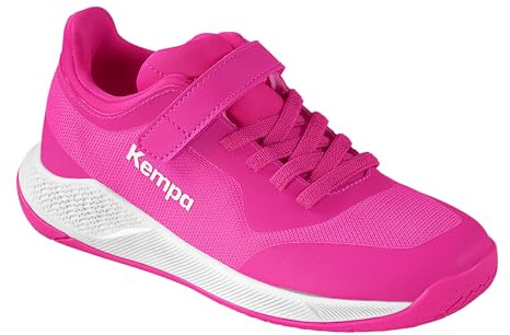 Kempa Chaussures de Handball pour Enfants Kourtfly – Chaussures d'intérieur avec Semelle Michelin – adhérence, stabilité et Confort optimaux avec Fermeture Velcro