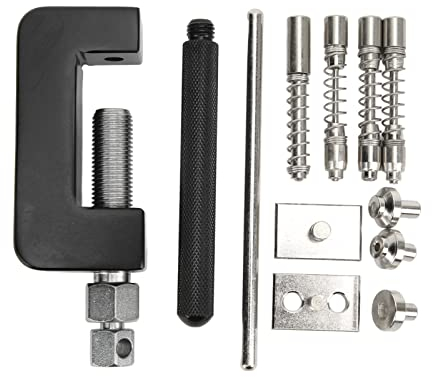 Weikeya Kettentrenner, hohe H?rte, rostfrei, einfache Bedienung, Motorrad Kettenentfernungswerkzeuge, professionell, 12 St¨¹ck, universell mit Aufbewahrungsbox Dirt Bike ATV