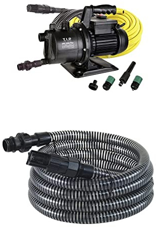 T.I.P. Gartenpumpen-Set GPS 3200 Plus + T.I.P. 31009 Saugschlauch Ansaugschlauchgarnitur