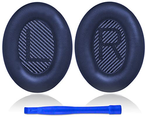 Ruikdly Coussinets d'oreille Remplacement pour Bose QuietComfort 35 Quiet Comfort 35 II, Oreillettes de Remplacement pour Bose Quietcomfort 35 II Casque Circum-aural (Bleu foncé)