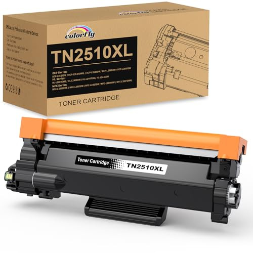 colorfly TN2510XL TN-2510XL Toner Schwarz Kompatibel mit Brother TN-2510 | Kompatibel mit HL-L2400DWE HL-L2445DW MFC-L2827DW MFC-L2835DW DCP-L2660DW,DCP-L2627DW, HL-L2400DWE, DCP-L2627DWXL