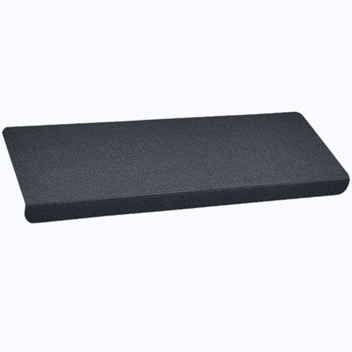 BangDon Stufenmatten für den Innenbereich, Heimdekoration, zuschneidbar, selbstklebend, waschbar und wiederverwendbar, Treppenstufen für Fliesen, Marmor, Glas, 65 x 24 + 3 cm (Dunkelgrau, 7 Stück)