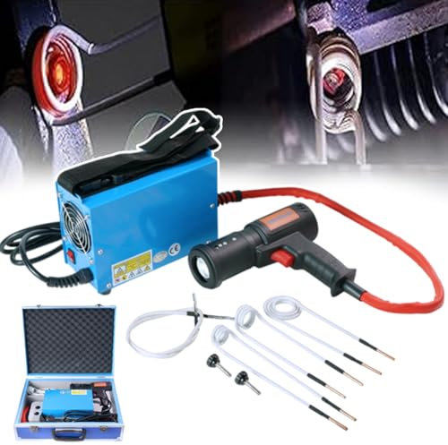 Strumento Per Rimuovere Bulloni Per Riscaldamento A Induzione Magnetica 1500W E Macchina Per Riscaldamento A Induzione,Strumento Per Rimuovere Bulloni Arrugginiti Senza Fiamma, Saldatore