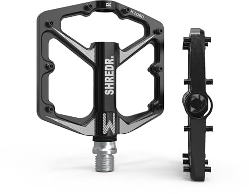 SHREDR. Ryzr Flat Pedale für MTB | Superleichte Flatpedals fürs Mountainbike | In 9 Farben | Superleicht: 320gr. pro Paar