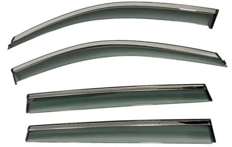 DATOUJLS Auto-Windabweiser für Fenster Für F&ord Für Fiesta MK6 Schrägheck 5 Türer ST 2009-2017 Türlüftungs Abweiser Schutz Markisen Regen Augenbraue Fenster Visier