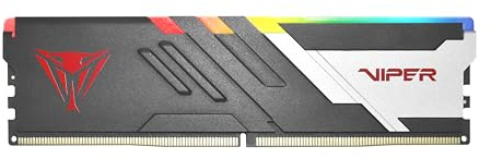 Patriot Viper Venom RGB DDR5 RAM 16GB (1X16GB) 6000MT/s CL30 UDIMM Desktop Gaming Memory Module - PVVR516G60C30