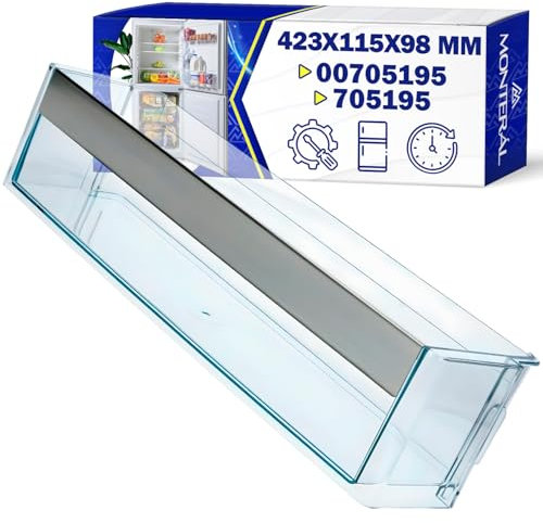 Portabottiglie Frigo 423x115x98 mm con Codice Originale 00705195 705195 per Siemens - Garanzia di 10 Anni - MONTERAL