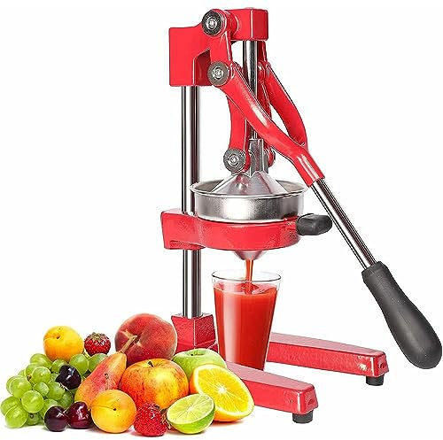 Presse-agrumes manuel professionnel pour pamplemousse, citron, orange et grenade - Design robuste de qualité supérieure pour une extraction efficace du jus