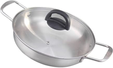 Toyvian Küchen-nudeltopf Aus Edelstahl Mit Deckel Kleiner Ramen-topf Zum Kochen Von Suppen Und Eintöpfen Kochtopf Mit Doppelgriff