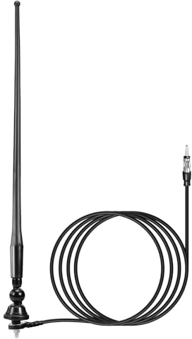 SZSAUTO Marine Radio Antenna, 16 Inch Waterproof Flexible Rubber Boat Antenna Marine AM FM Stereo Antennas Replacement Mast for Boat Car Truck RV Motorhome ATV UTV Tractor Motorcycle Yacht