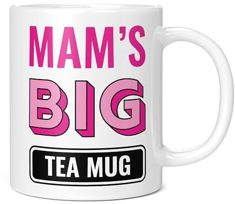 Mug Monster - Tazza da tè grande, regalo per la festa della mamma, regalo di compleanno per mamma, tazze giganti per donne, tazza enorme per bevande calde, tazza da tè oversize, regalo in ceramica