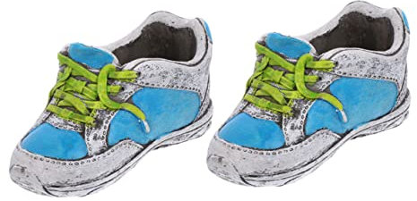 COOPHYA 2 Stück Schuhförmige Blumentöpfe Imitierter Sneaker Pflanzentopf für Sukkulenten Indoor und Garten Dekoration Retro