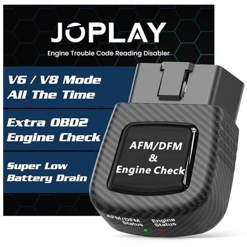 JOPLAY 2 in 1 AFM Disabler, Active Fuel Management and Additional OBD2 Engine Trouble Code Reading DFM Disabler Compatible with 5.3 Silverado(Chevy Sierra Cadillac Escalade Yukon) GM 4.3L, 5.3L, 6.0L