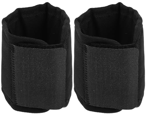 Healifty Protectores para Patas de Caballo Negros 2 Piezas, Funda Protectora Transpirable y Resistente para Botas de Salto, Vendaje Anatómico para Equitación y Cuidado Equino