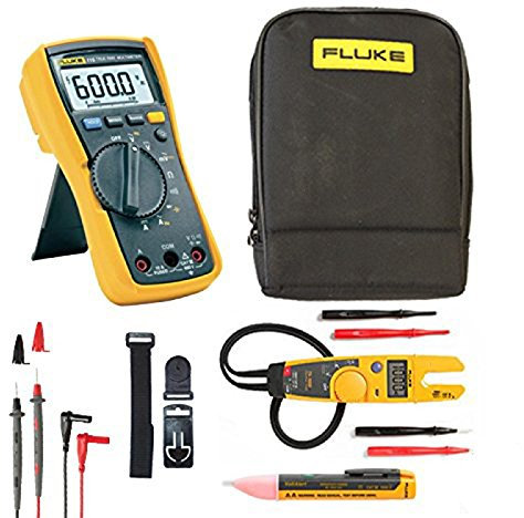 Fluke Combo KIT96 Includes Fluke 115 Multimeter, T5-1000 Continuity & Current Tester, Magnetic Hanging Kit, 1AC Voltstick, C115 Case