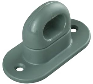 LYSEL® Drehverschluß Kunststoff für Ovalöse 42x22 mm Anhänger Plane Netz grau (10 Stück)