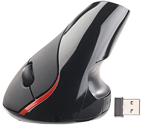 GeneralKeys Vertikalmaus: Optische USB-Funkmaus, vertikal ergonomisch, 1.600 dpi, per USB ladbar (vertikale Maus, Ergonomische Mouse, Ergo)