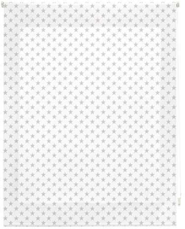 blindecor Stars Rollo, Stoff, Grau, 130 x 180 cm