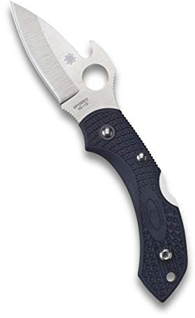 0 Spyderco Dragonfly 3 Lockback, Schwarz | 14,2 cm Gesamtlänge, 5,8 cm VG-10-Stahlklinge, FRN-Griff, Rückenverriegelung, Säbelschleifen, integrierter Haken