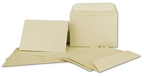 ARTOZ FLORETTA 50x DIN A5 Faltkarten-Set mit DIN C5 Umschlägen - light skin - 21 x 14,8 cm - 200 g/m² - pastellfarbenes Papier