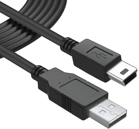 LILMACC USB 2.0 A Male to Mini B 5-Pin Charging Cable Lead — Game Console/Controller PS3, Dash Cam, Digital Cameras, GoPro, SatNav, GPS, MP3 Players (3M)