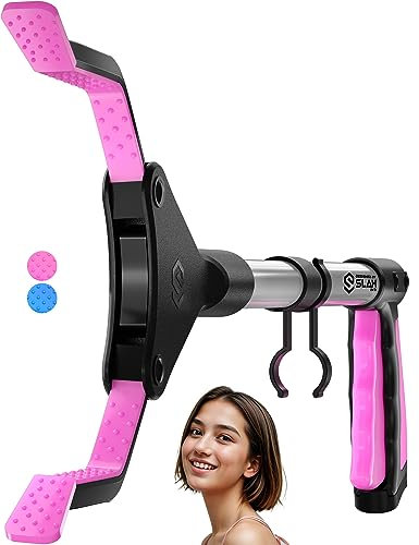 SLAH Greifzange für Senioren 26 Aluminium Greifarm, Drehbar Müllgreifer, Rutschfest Gummi Greifer, Faltbare Müllzange Kinder, 60 cm Langer Greifarm, Greifhilfe für Menschen mit Behinderung (Pink 26)