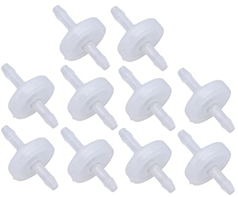 SEAFRONT 10 STÜCKE PP Kunststoff Rückschlagventil Ozonbeständige Membran Einweg-Wasserabsperrventil (3mm durchscheinend)