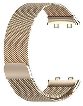 DASEB Milanese Watchbänder Für Oppo Uhr 41mm 42mm 46mm Gurt Metallschleife Fine Mesh Watch Strap Ersatz Milanese Magnetarmband(Vintage gold,For oppo watch2 42mm)