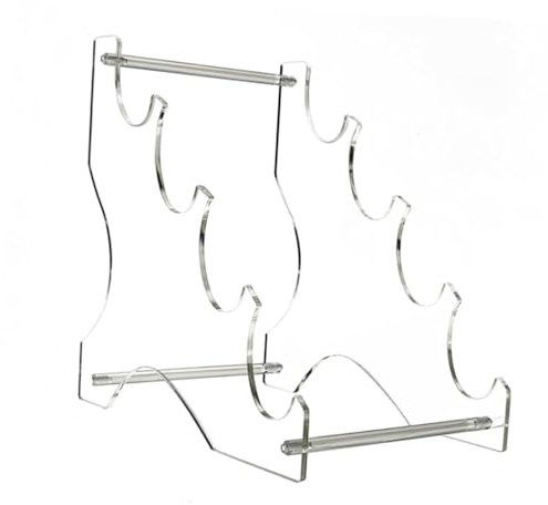Morain Einzigartiger Ständer für Schwerter, transparenter Acryl-Säbel-Präsentationsständer, 4-lagig, Schreibtisch-Schwerterhalter