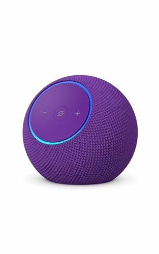 Amazon Echo Dot Max (newest gen), Bluetooth speaker with room-filling sound and built-in smart home hub, Amethyst, with Alexa+ Early Access