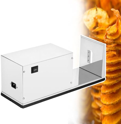 Cortador espiral eléctrico, Cortador de patatas Tornado eléctrico, Cortadora de patatas, Torre de patatas, Cortador espiral de acero inoxidable, Cortador espiral de patata/2-palanca de cambios