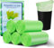 Lot de 100 sacs poubelle biologiques - 15 litres - Sacs poubelle bio compostables - Vert - Pour salon, cuisine et bureau