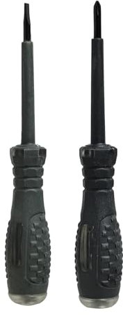 Lot de 2 testeurs de tension 2 en 1 à couple élevé magnétique avec Tournevis, Détecteur de Tension Sans Contact, Outils Électriques Multifonctions pour Vis à Tête Plate et Cruciforme