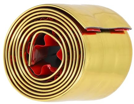 QUARKZMAN Moulure Murale, 3Ft x 2 Pouce Protège-Coins PVC Et Bande De Joint Pour Bord De Table Cadre De Porte Plinthe Pour Carrelage Et Bords De Mur ornementation Maison Or