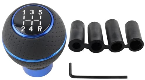 AWGNTQQ Stick Schaltknauf Für Logitech G923 G29 G27 G25 TH8A Für ETS2&ATS Und Die Meisten Auto Universal 5 Gang Manuelle Kugel Shift Knauf Auto Schalthebel(Blau)