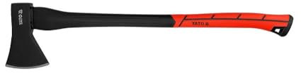 Axt Beil mit Fiberglas Stiel, Universal Spaltaxt Holzaxt Forstaxt Spalthammer Spaltbeil Holzspalte, Gewicht:1250g (YT-79977)