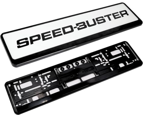 Speed-Buster Kennzeichenhalter Schwarz - 520 x 110 mm - Made in Germany