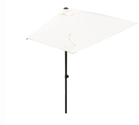 Parasol de terrasse rectangulaire de 2,6 x 1,6 m, parasol de table d'extérieur réglable en hauteur, protection UV pour jardin, pelouse, plage, piscine, couleur unie – Rouge