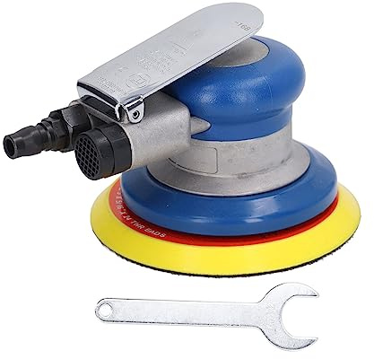 Gearwell Air Sander, lijadora orbital de 5 pulgadas, máquina de lijado neumático, molinillo de palma de 10000 rpm, herramienta de carrocería de vehículos, muebles de carpintería