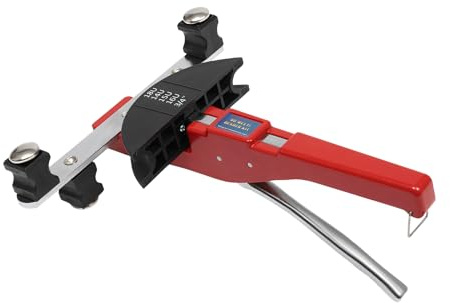 Fyssnn Manueller Rohrbieger Satz Ø6-22mm mit 7 Matrizen & Rohrschneider & Entgrater, Rohrbiegegerät bis 90°, Biegeapparat Biegegerät für Klimaanlagen Kraftstoffversorgung Hydrauliksysteme