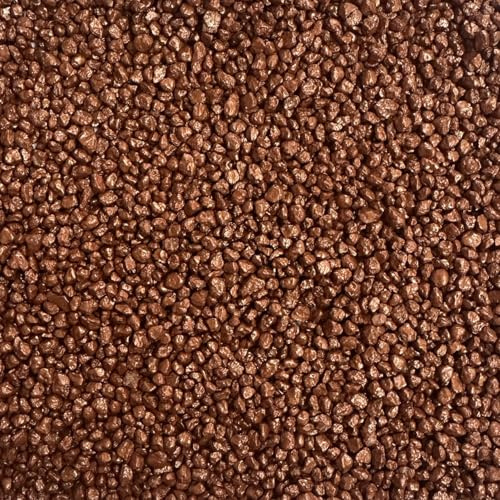 Aquarium-Kies Aquarienkies metallic 2-3 mm Rundkies Bodengrund 5 kg Kupfer