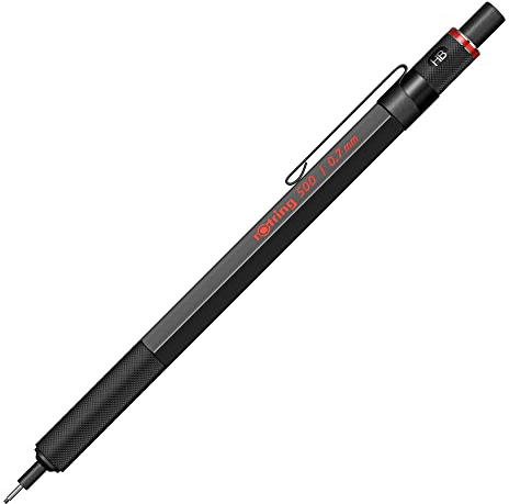 rOtring 1904727 500-Feinminenstift, 0,7 mm, schwarzer Schaft