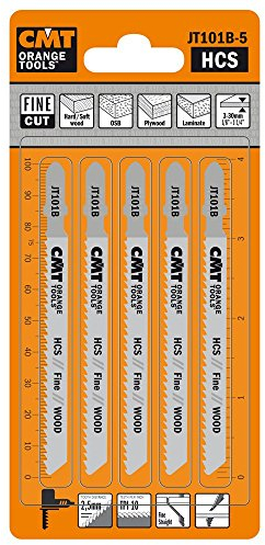 CMT JT101B-5-5 jig saw blades hcs 100x2.5x10tpi (wood/straight/fine)