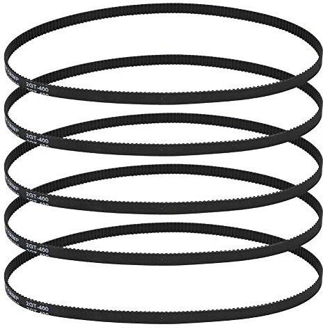 5 Stück geschlossener Zahnriemen 3D-Druckerzubehör GT2-6-400MM Gummi geschlossener Zahnriemen Endloser geschlossener Zahnriemen Gummi-Übertragungsriemen für 3D-Drucker