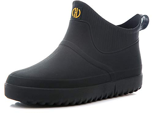 Rojeam Men's Blue Chelsea Rain Boots