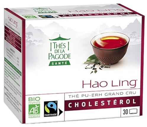 Té post-fermentación - Hao Ling orgánico - Colesterol - Digestión 30 bolsitas infusoras