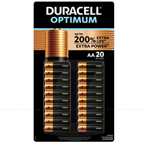 Duracell Optimum AA Batteries - 20 Pack