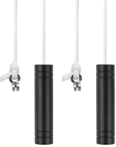 UYUYong 2Pcs Bathroom Light Pull Cord Black 5.8cm Pull Cord Handle Light Cylindrical Pull Cord Extension with 150cm Cord Connector for Bathroom Toilet Light Ceiling Light Fan Switch